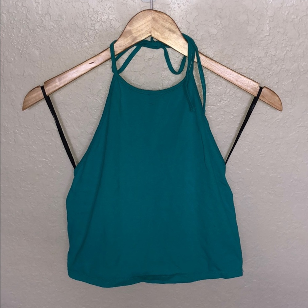 Teal Blue Halter Top